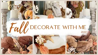 🍂 2023 FALL DECORATE WITH ME 🍂 | HOW TO STYLE A FALL MANTEL | COZY FALL DECOR