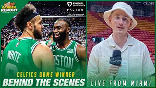 INSIDE the Celtics Locker Room After Derrick White Game Winner | Game 6 Reaction