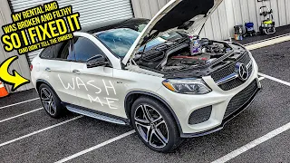 I Rented A $100k Mercedes-AMG That Was BROKEN And FILTHY...So I FIXED IT (WITHOUT The Owner Knowing)