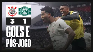 Gols e Pós-jogo | Corinthians 3 x 1 Coritiba | Campeonato Brasileiro 2023