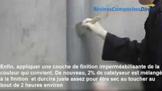 Une réparation basique à la fibre de verre