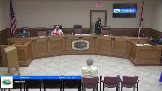 City of Pahokee, Fl March 23, 2021 Workshop and Commission Meeting