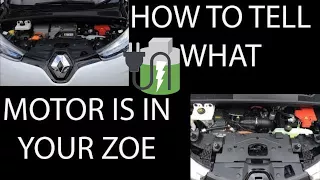 How to tell what Motor your renault Zoe has and What Motor do you want? 🔌🔋