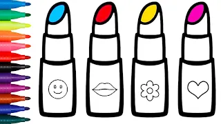 How to draw cute and easy Lipsticks  | Easy drawing for kids