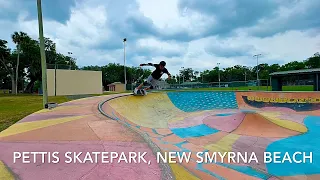 1st time skating Pettis Skatepark in New Smyrna Beach, FL! #smoothstar #carverskateboards #surfskate