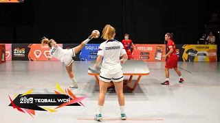 USA vs Romania - Women's Doubles (Semi-final) - Teqball World Championships 2022 Nuremberg