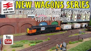 Model Railway Video : Accurascale OO Gauge PFA WAGONS - British Gypsum Container
