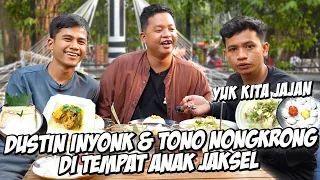 DUSTIN INYONK & TONO MAKAN SAMBIL NGETEH DI TEMPAT ANAK JAKSEL.. GAUL BANGET