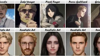 Attack on Titan Characters Real Life Lookalike ( Realistic Art)  | Shingeki No Kyojin | Anime FaDaC