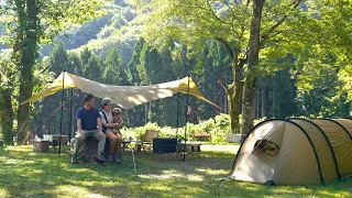 Cosy Camping with my dog | Japan camping | ASMR