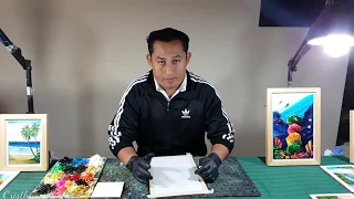 Finger Painting tutorial #15 " Mexican Town "