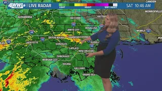 Louisiana faces rain-filled Saturday