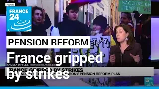 France gripped by strikes: Thousands protest against Macron's pension reform plan • FRANCE 24