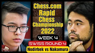 The Slow Death | Nodirbek Abdusattorov vs Hikaru Nakamura | 2022 Chess.com Rapid Chess Championship