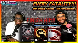 PDE Reacts | Every Mortal Kombat Fatality (MK Deadly Alliance - MK Armageddon )