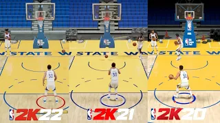 NBA 2K22 vs NBA 2K21 vs NBA 2K20  Graphics and Gameplay Comparison!!