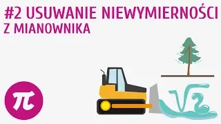 Usuwanie niewymierności z mianownika #2 [ Działania na pierwiastkach ]