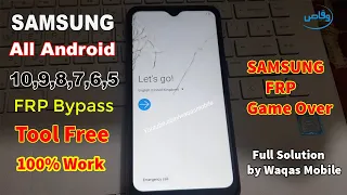 Samsung All Models Android 10, 9.0, 8.0, 8.1,7.0, 7.1 6.0 FRP Bypass Tool 2020 Free by waqas mobile