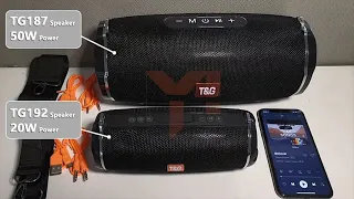 T&G TG187  x  TG192 bluetooth speaker