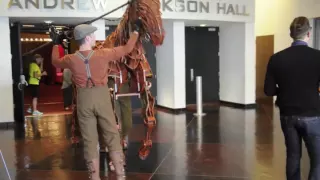 TPAC War Horse puppet meets Nashville police horses