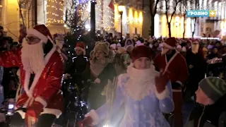 ВелоГродно на шествии Дедов Морозов. Гродно, декабрь 2018