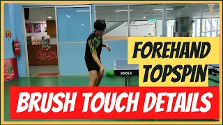 Table Tennis Forehand Topspin - Brushing drill.
