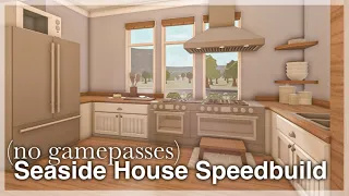 Bloxburg - Seaside House Speedbuild (no gamepasses) | interior + full tour