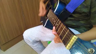 Schiller - Ein schöner Tag on Guitar by an 8 year old (Version 1)