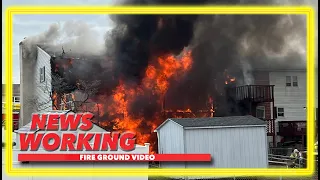 2nd Alarm: Multiple townhomes destroyed by fast moving fire in Whitehall, Pennsylvania 3.4.24
