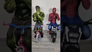 Hulk and Spider-Man Patli Kamariya Mor Hai Hai #shorts