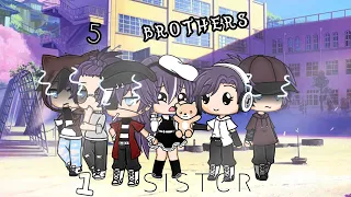 5 Brothers 1 Sister ||GLMM|| Gacha Life Mini Movie