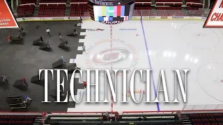 PNC Arena Floor Changeover: From a basketball court to a hockey rink