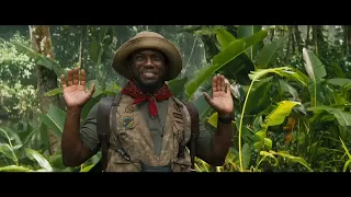 "WE ALL IN THE JUNGLE" on the Jumanji movie trailer