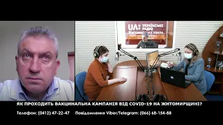 ЯК ПРОХОДИТЬ ВАКЦИНАЛЬНА КАМПАНІЯ ВІД COVID-19 НА ЖИТОМИРЩИНІ?