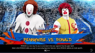 WWE Pennywise Vs. Ronald Mc Donald (Who's ur favorite clown??