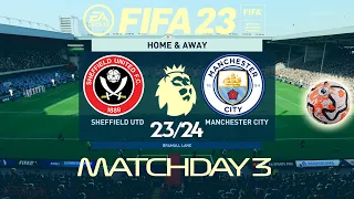 FIFA 23 Sheffield United vs Manchester City | Premier League 2023/24 | PS4 Full Match