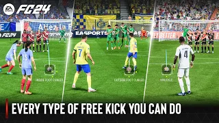 EA SPORTS FC 24 | Every Type Of Free Kick You Can Do