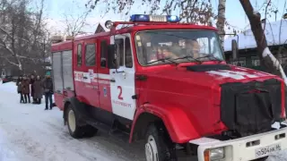 Пожар в Екатеринбурге ул Советских женщин 27.12.2015
