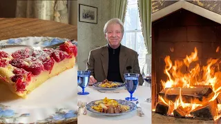 Fireside Dinner with Kevin: EASY Sausage Traybake & Cranberry Clafoutis!