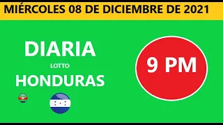 Diaria 9 pm honduras loto costa rica La Nica hoy miércoles 08 diciembre de 2021 loto tiempos hoy