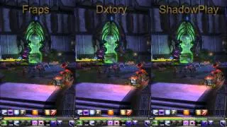 Dxtory vs Fraps vs ShadowPlay side by side gameplay