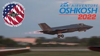 [4K] 2022 U.S.A.F. F-35A Twilight Demo : EAA Airventure Oshkosh [FULL DEMO]