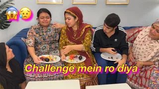 Riza ne Ro Diya Challenge mein 😱😥 | challenge vlog