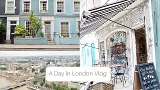A day in London, Frenchic press day, London eye, Notting Hill | VLOG