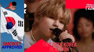 V of BTS: Tiny Desk Korea #bts #btsreaction #btsarmy