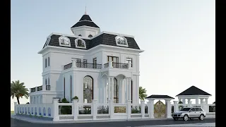 VILLA TÂN CỔ ĐIỂN-3D NỘI NGOẠI THẤT+MẶT BẰNG-NEO-CLASSICAL VILLA-3D INTERIOR AND EXTERIOR+FLOOR PLAN