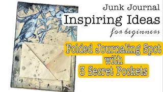 How to Fold a Large Journaling Spot that also has 3 Pockets.
