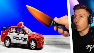 EXPERIMENT: 1000 GRAD MESSER vs POLIZEI Auto
