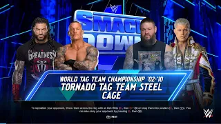 WWE 2K24 WORLD TAG TEAM CHAMPIONSHIP 02-10TORNADO TAG TEAM STEELCAGE