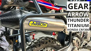 Gear: Arrow Thunder Titanium Full Exhaust System Honda CRF300L/Rally 4K